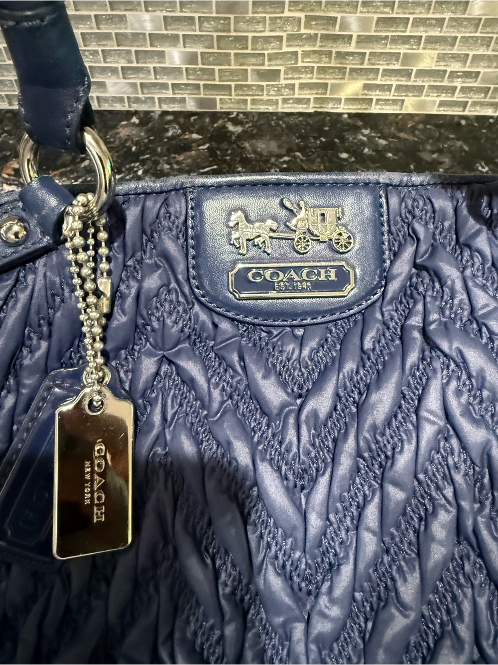 Coach 2011 Madison 70th Anniversary Satchel Quilted Nylon Bag - Picture 4 of 10